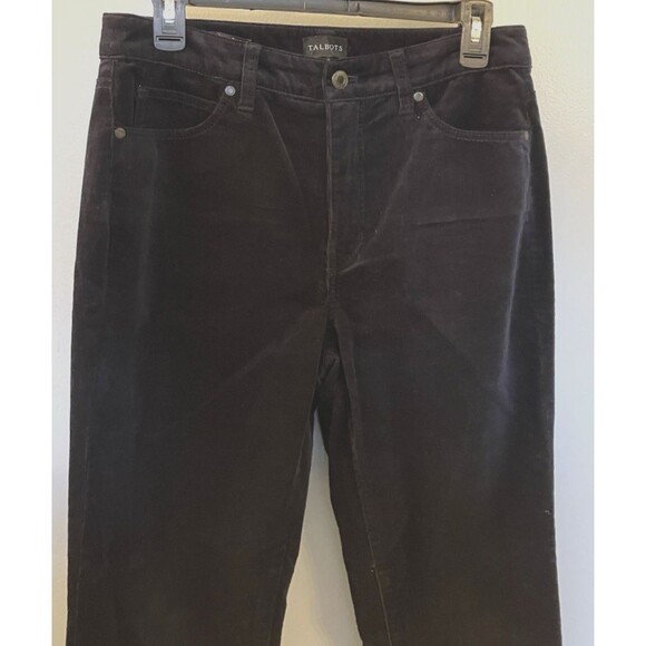 Talbots Petites Womens 6P Dark Blue Straight Leg Corduroys NWOT - Picture 6 of 8